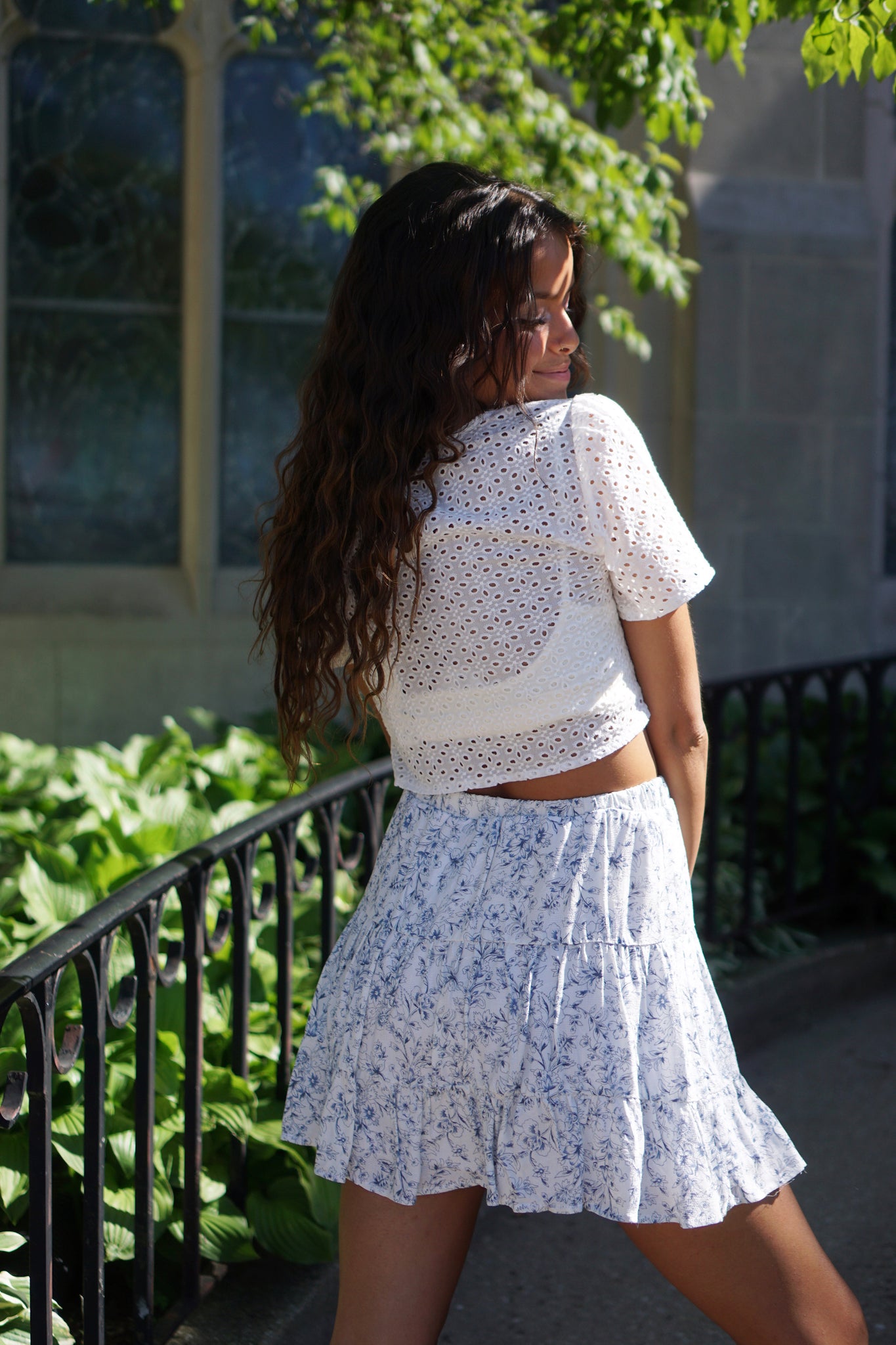 FINAL SALE- Sierra Ivory Eyelet Top