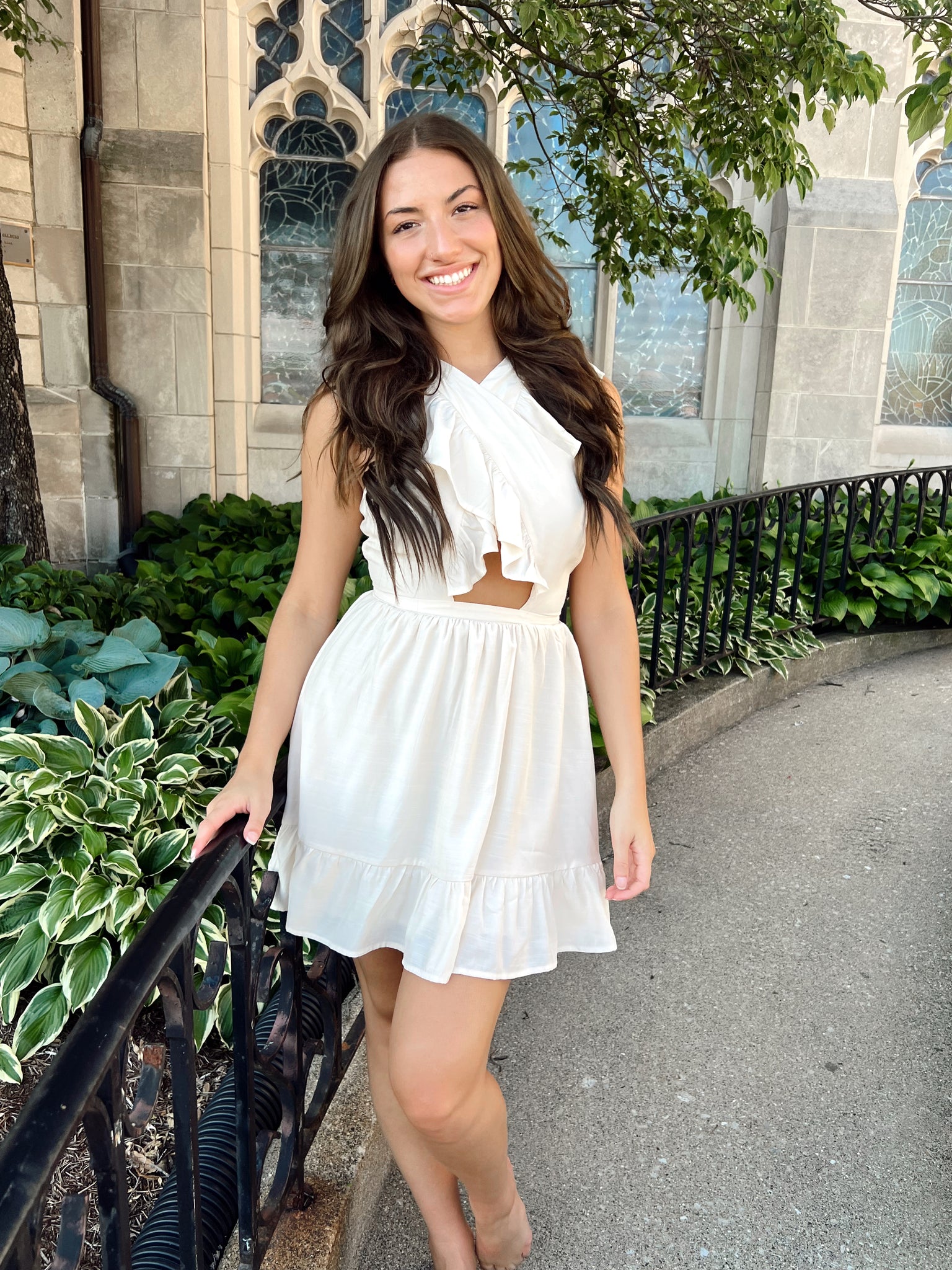 FINAL SALE- Summer Solstice Ivory Mini Dress