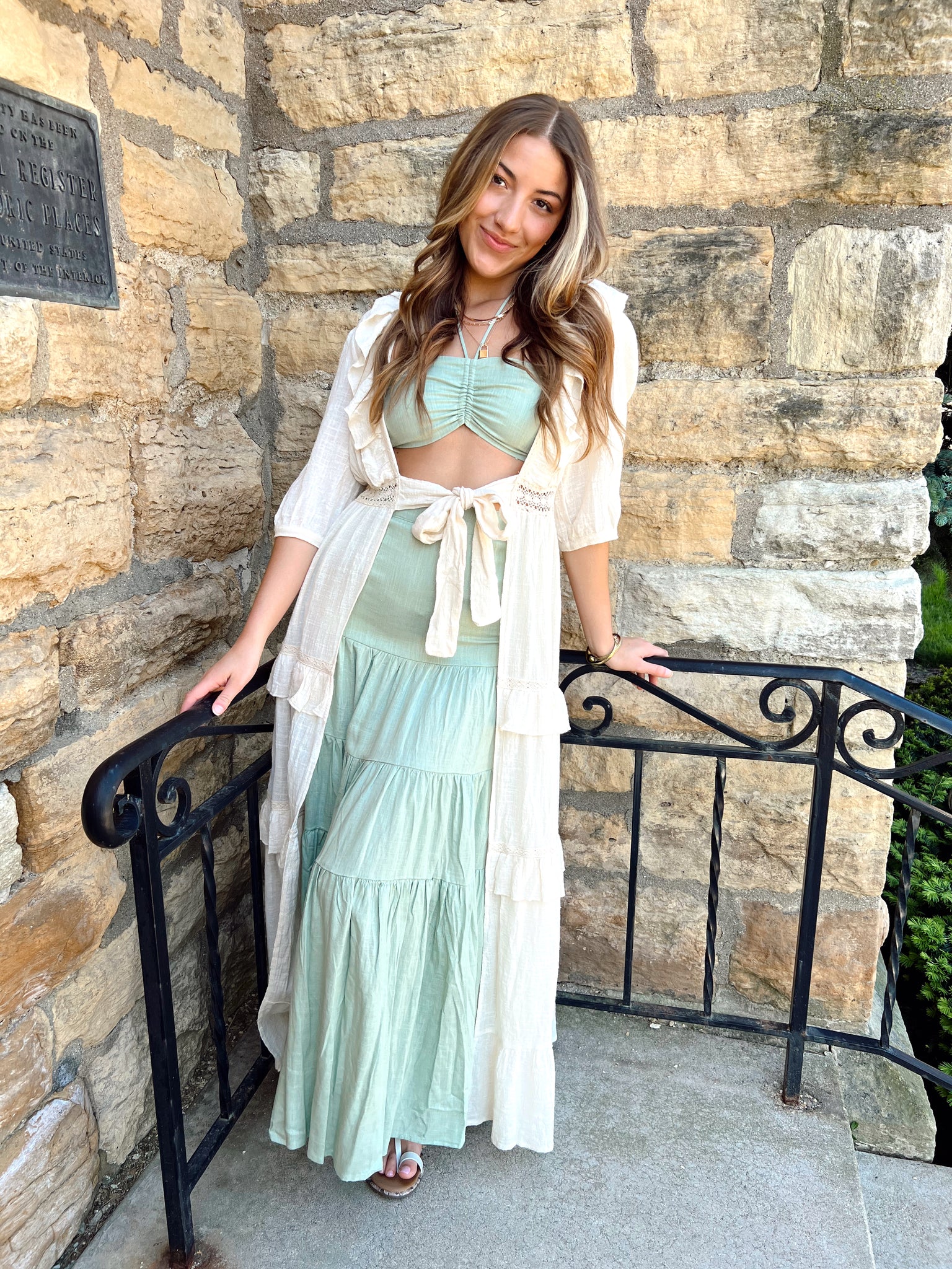 FINAL SALE- One Less Lonely Girl Sage Top