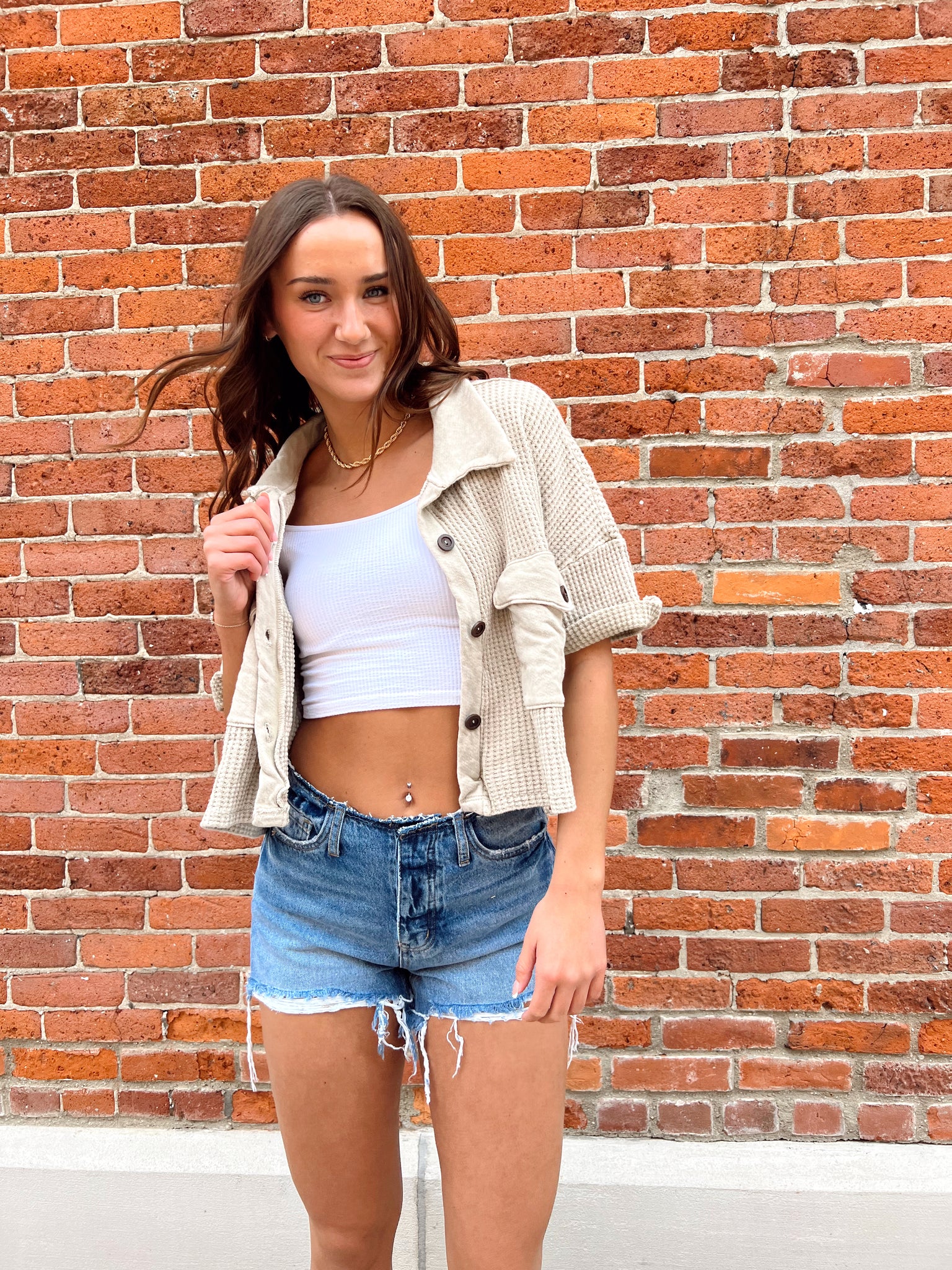 Get Your Flirt On Stone Shacket