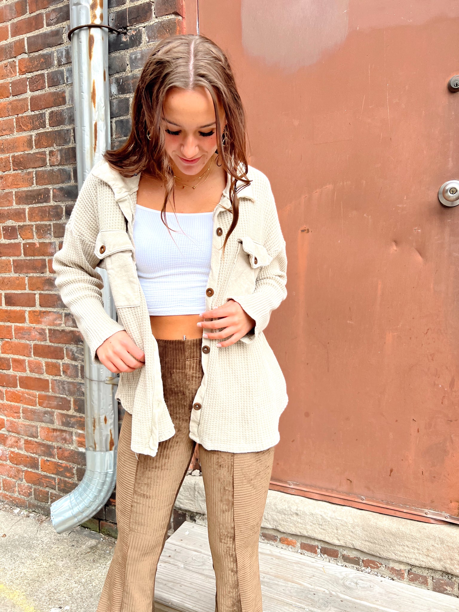 Moira Stone Button Up Shacket