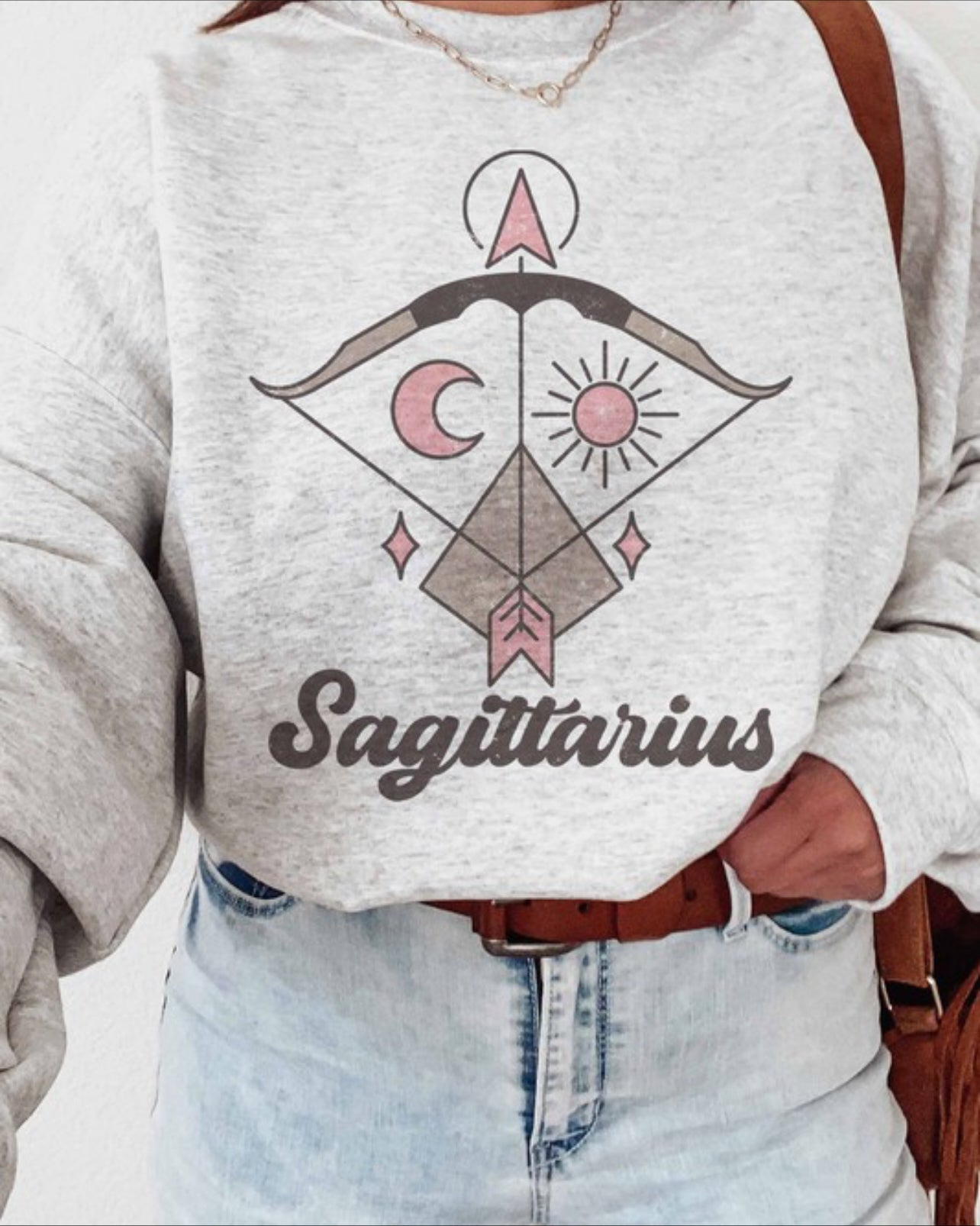 Sagittarius Astrology Heather Grey Sweatshirt